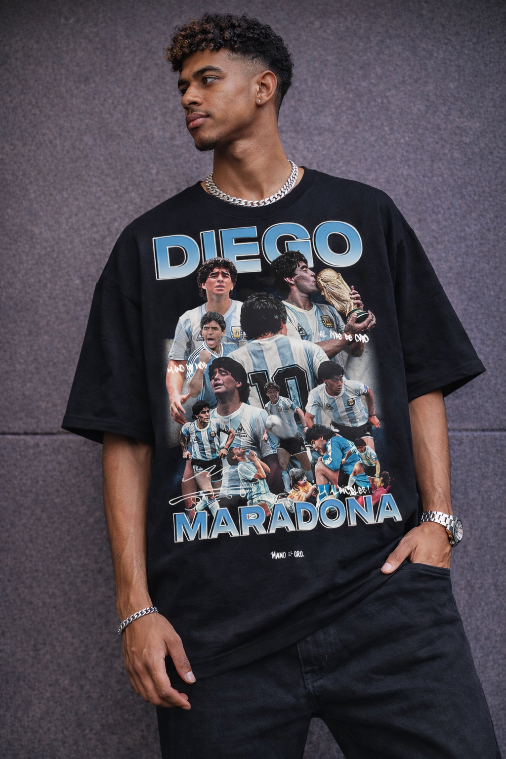 T-shirt Maradone